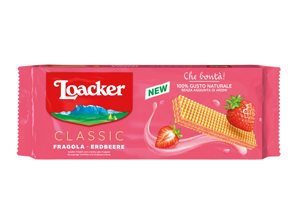 Wafer Classic Erdbeere – mit frischer  Erdbeercreme