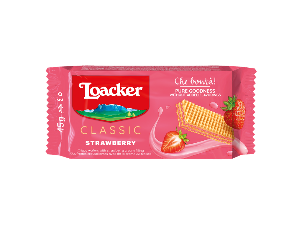 Wafer Classic Strawberry – with real strawberries