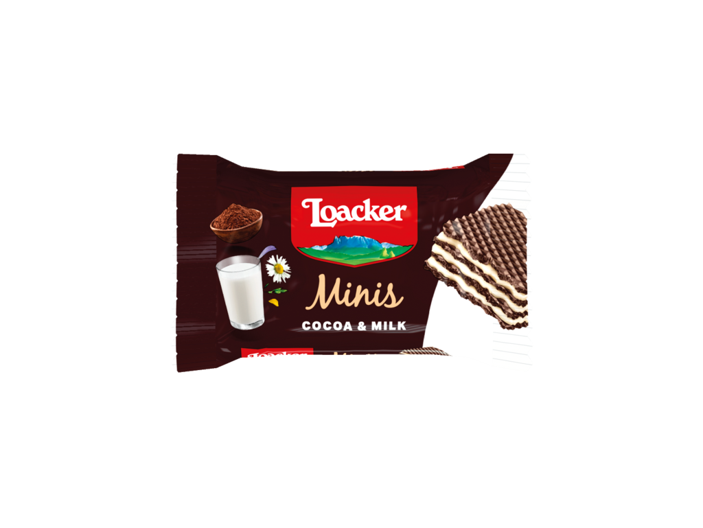 Wafer Minis Cocoa & Milk – with Cocoa and Milk