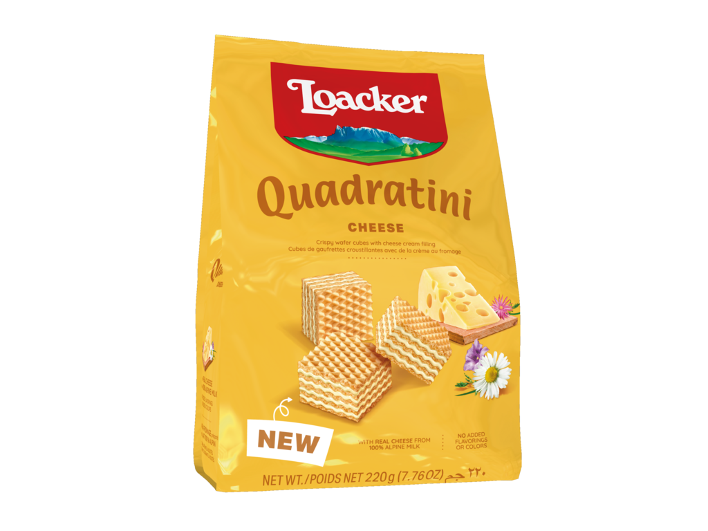 Wafer Quadratini Cheese – with 100% Alpine milk