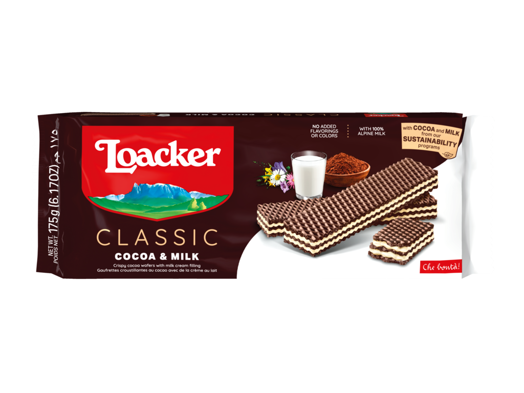 Wafer Classic Cocoa & Milk – with Cocoa and Milk