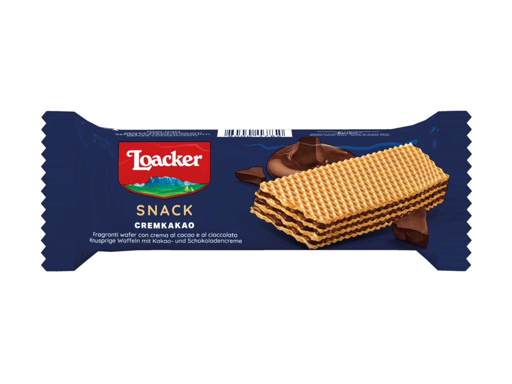 Wafer Snack Cremkakao - con Cioccolato e Cacao