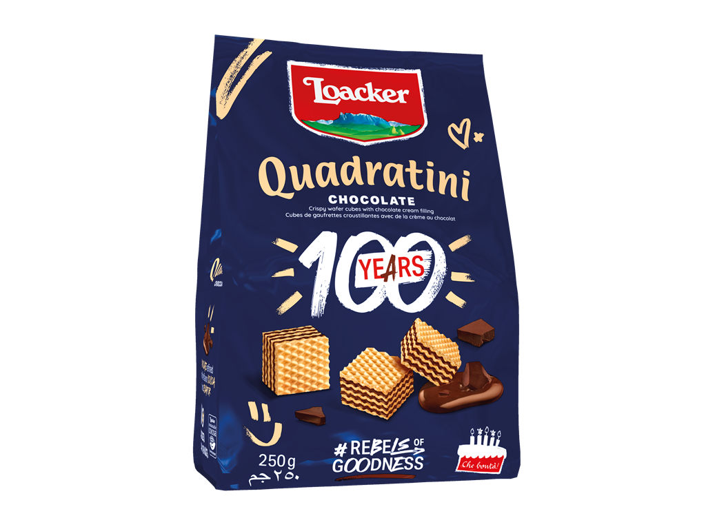 Wafer Quadratini Chocolate – with Chocolate and Cocoa