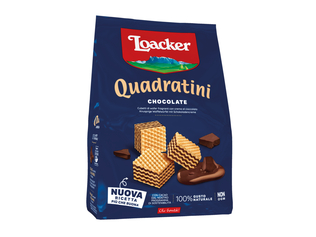 Waffel Quadratini Chocolate – mit Schokolade und Kakao