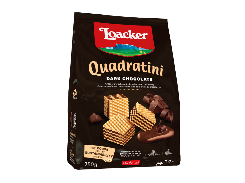 Loacker Quadratini Dark Chocolate Wafer 250g