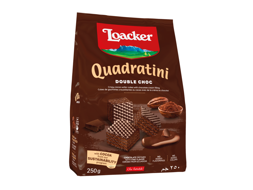 Wafer Quadratini Double Chocolate – Double Chocolate