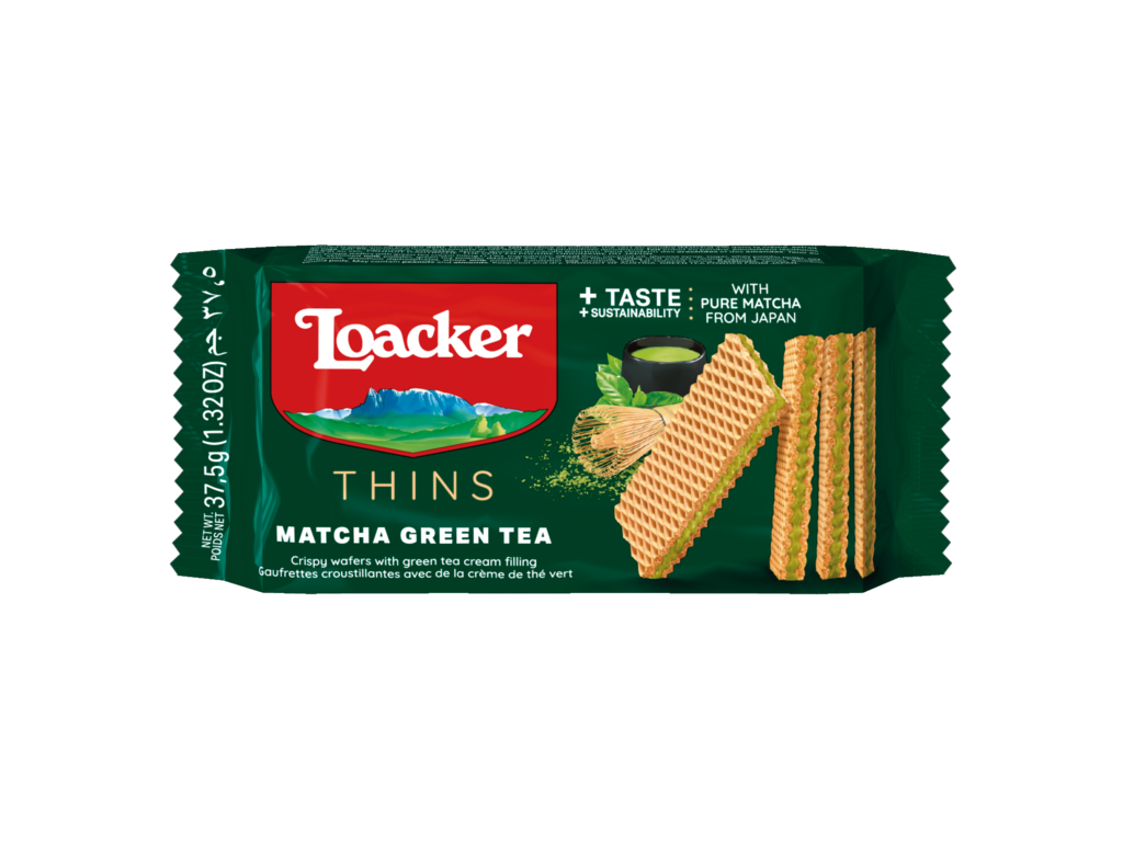 Wafer Thins Matcha – with precious Green Tea