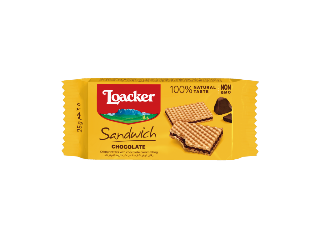 Wafer Sandwich Chocolate – with Chocolate and Cocoa