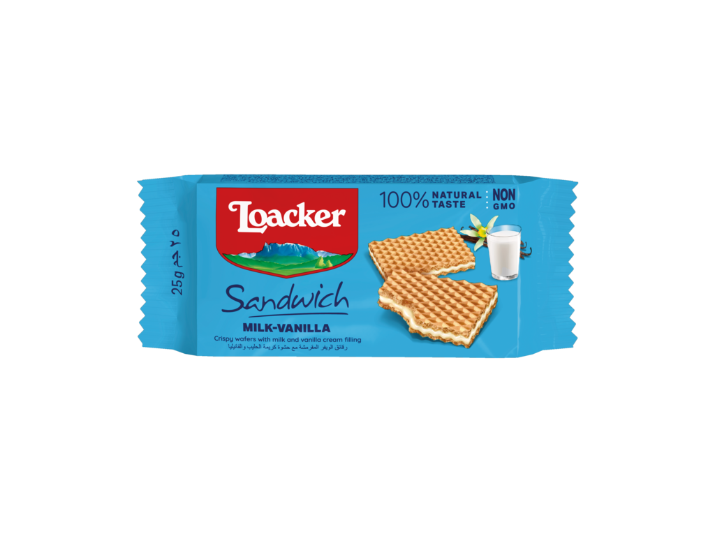 Wafer Sandwich Milk-Vanilla – with Vanilla and Milk