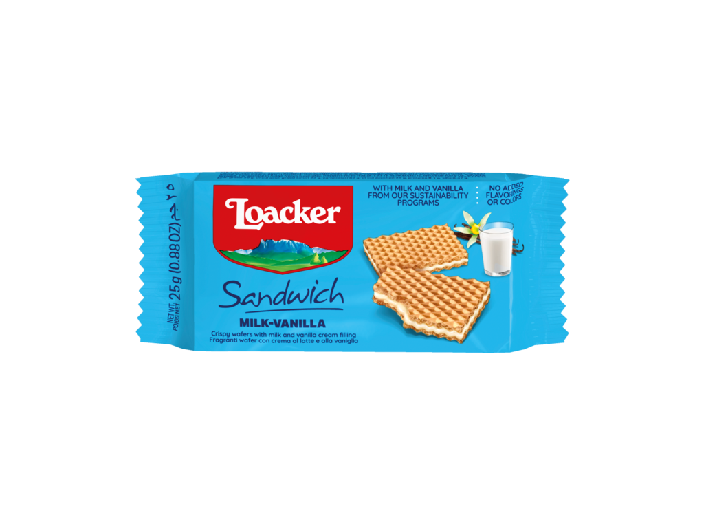 Wafer Sandwich Milk-Vanilla – with Vanilla and Milk