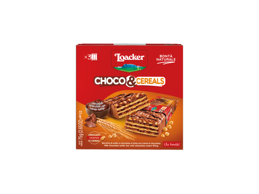 Riegel Choco&Cereals – mit Schokolade und Cerealien