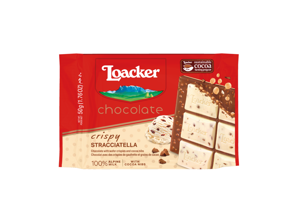 لواكر بالشوكولاتة المزدوجة ستراتشاتيلا – مع قطع الشوكولاتة