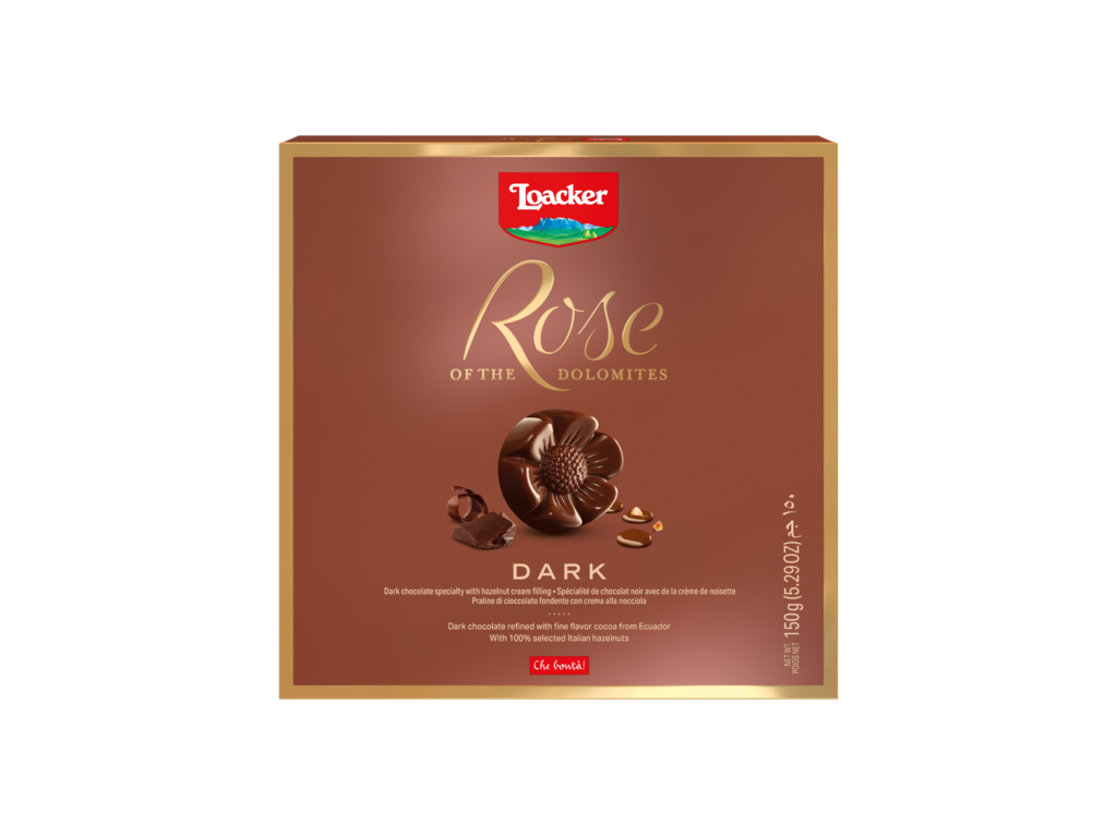 Rose of the Dolomites Dark – Praline with Dark Chocolate