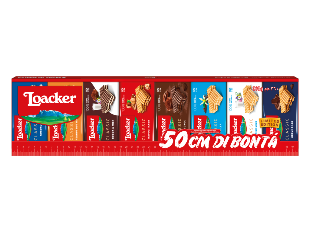 50 cm of Bontà Mix - Gift Packaging of wafers