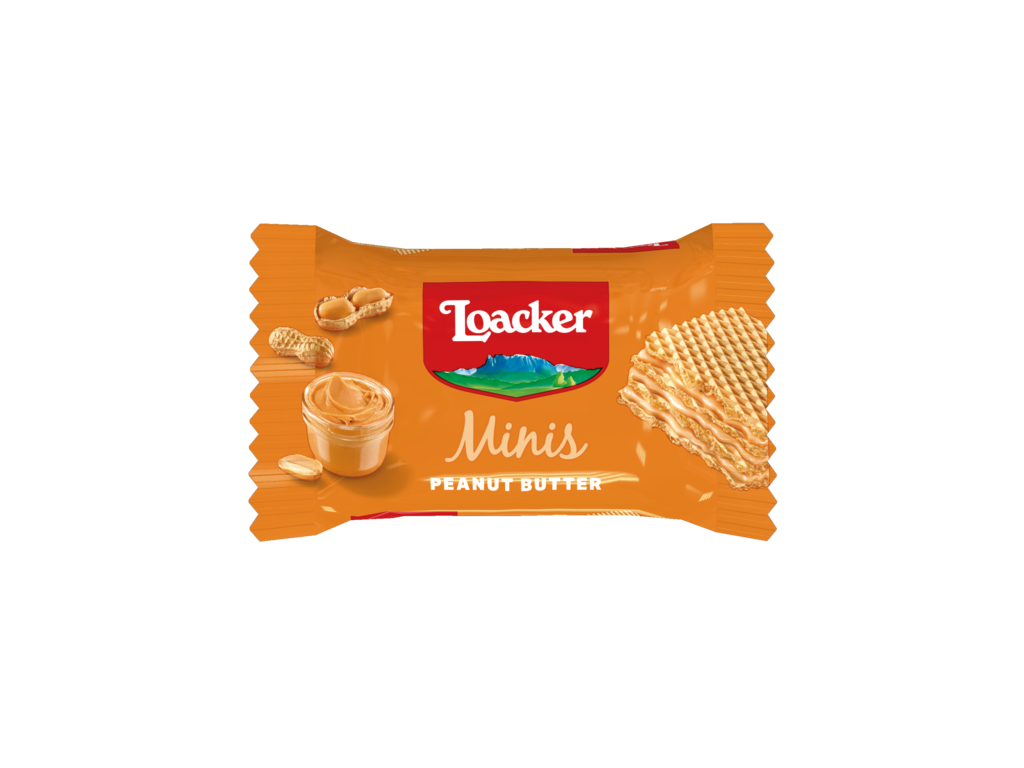 Wafer Minis Peanut Butter - con golosa crema alle arachidi