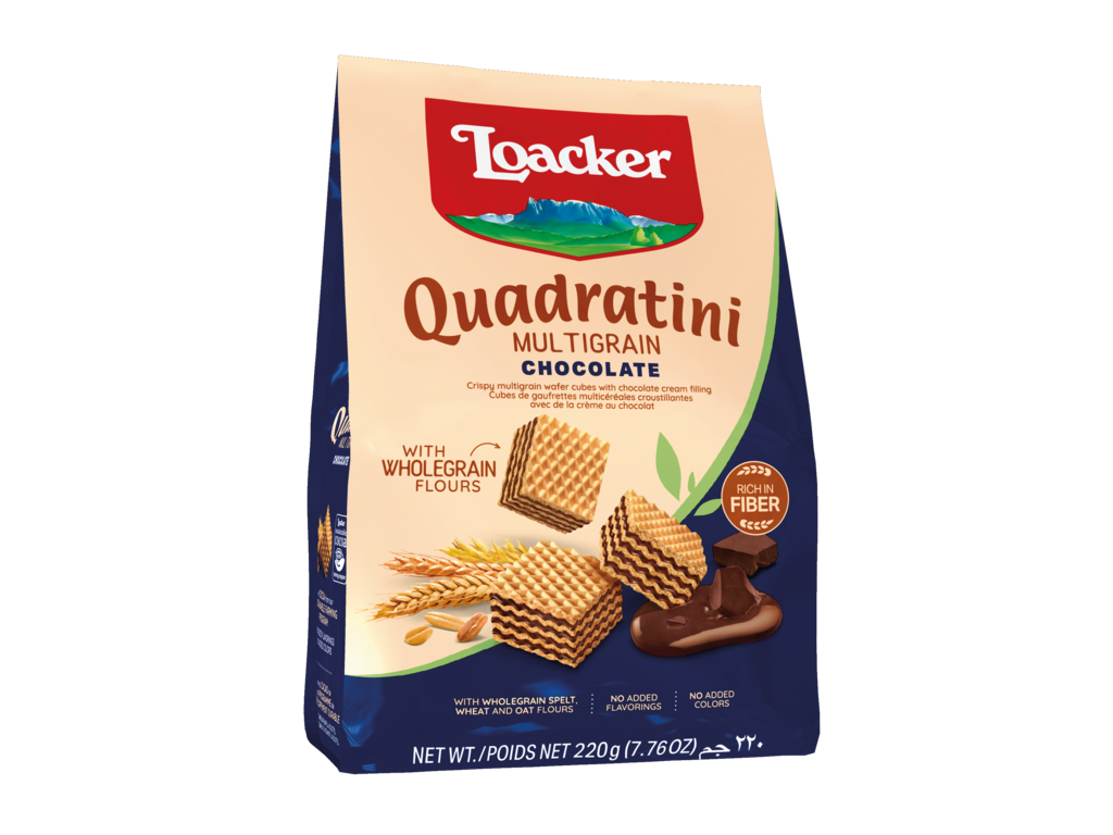 Multigrain Quadratini Chocolate – with chocolate cream filling