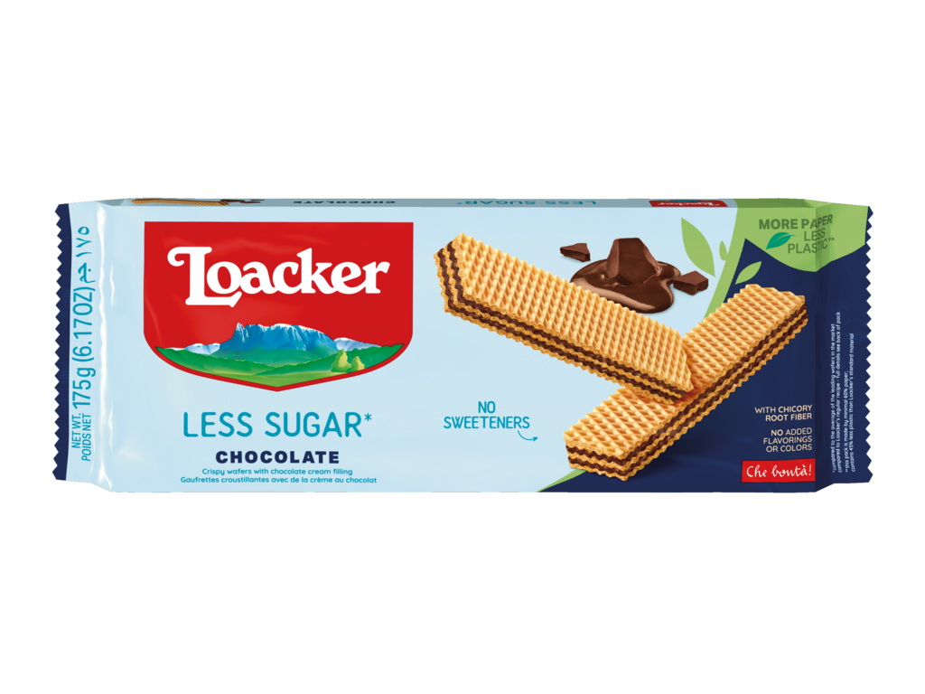 Less Sugar Chocolate wafer with 30% less sugar